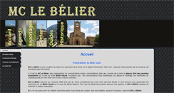 Desktop Screenshot of mclebelier.fr